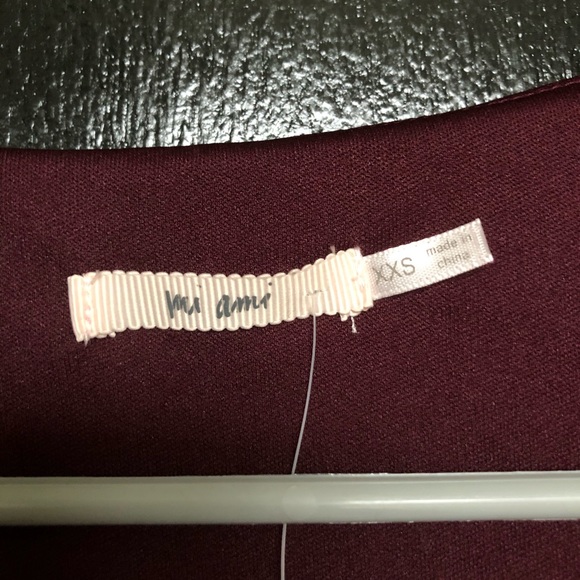 Francesca’s Burgundy Leopard Print Tie Dress - Picture 3 of 6